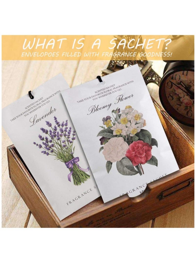 Captaintech Rose Sachet 1Box 12Pcs Scented Sachets Air Freshener for Drawer and Closet Long Lasting Sachets Bags Drawer deodorizers Fresh Scents Home Fragrance Sachet for Lover Home Car Fragrance Product - Image 3