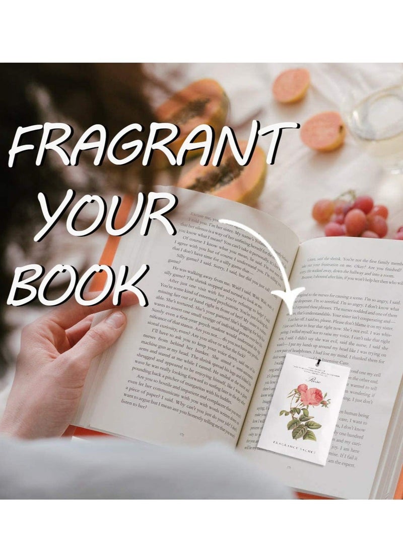 Captaintech Rose Sachet 1Box 12Pcs Scented Sachets Air Freshener for Drawer and Closet Long Lasting Sachets Bags Drawer deodorizers Fresh Scents Home Fragrance Sachet for Lover Home Car Fragrance Product - Image 4