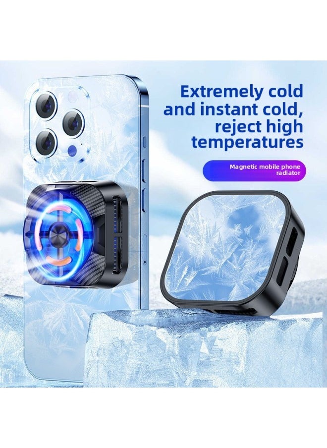 Generic Advantage X94 Mobile Phone Radiator X79 Magnetic Semiconductor Ice-sealed Heat Dissipation Fast Heat Dissipation Cooling Mobile Phone Back Clip-Color:X94 Back Clip Style  - Image 4