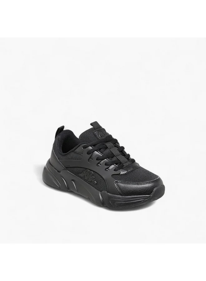 Kappa Boys' Logo Detail Sports Shoes with Lace-Up Closure