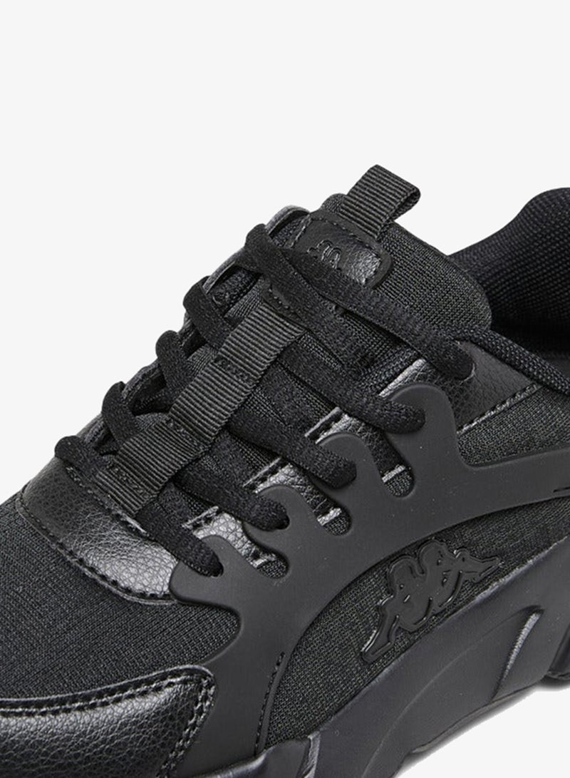 كابا حذاء رياضي للأولاد بتفاصيل شعار وإغلاق برباط - Image 4