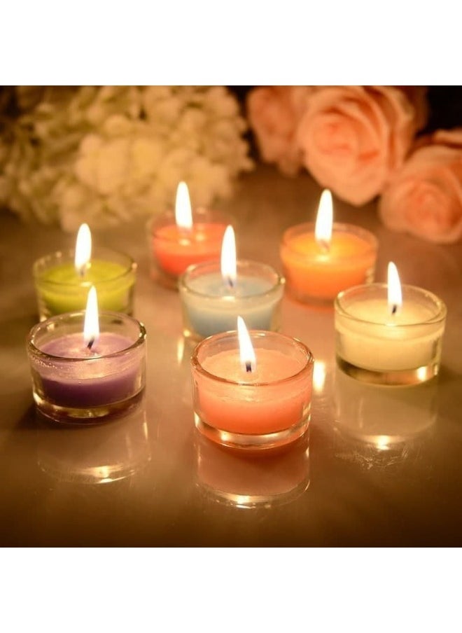 Scented Candle Set for Home Decor, Unique and Beautiful Romantic Dinner Candles and Unique Gifts for Parties and Special Occasions (4 Pieces)  - Image 1