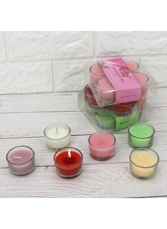 Scented Candle Set for Home Decor, Unique and Beautiful Romantic Dinner Candles and Unique Gifts for Parties and Special Occasions (4 Pieces)  - Image 5