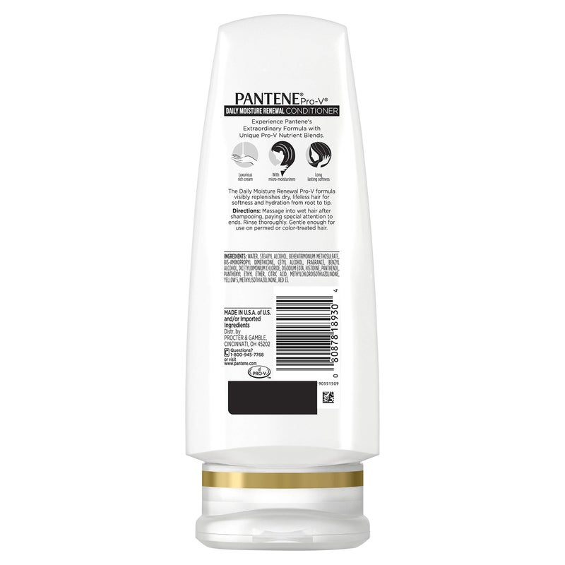 Pantene Daily Moisture Renewal Duo set, 12.6 Oz Shampoo and 12 Oz Conditioner - Image 4