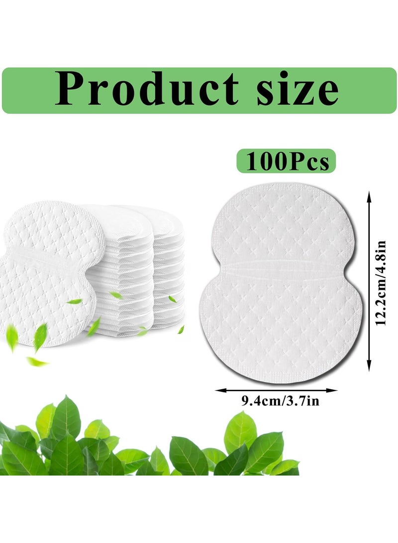 CMGTYYD 100 PCS Armpit Sweat Pads, Disposable Underarm Sweat Pads, Soft Self Adhesive Sweat Pads for Women and Man to Keep Underarm Dry and Clothes Clean, Fights Hyperhidrosis, Non Visible - Image 2