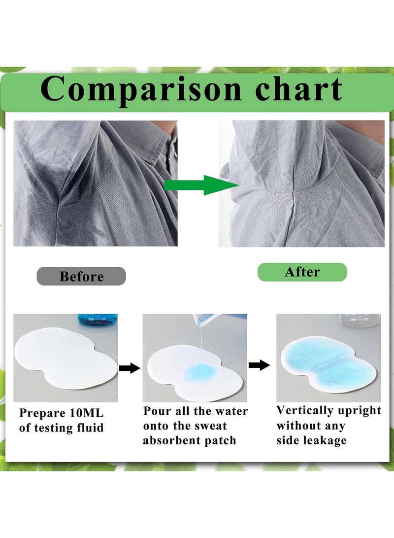 CMGTYYD 100 PCS Armpit Sweat Pads, Disposable Underarm Sweat Pads, Soft Self Adhesive Sweat Pads for Women and Man to Keep Underarm Dry and Clothes Clean, Fights Hyperhidrosis, Non Visible - Image 3