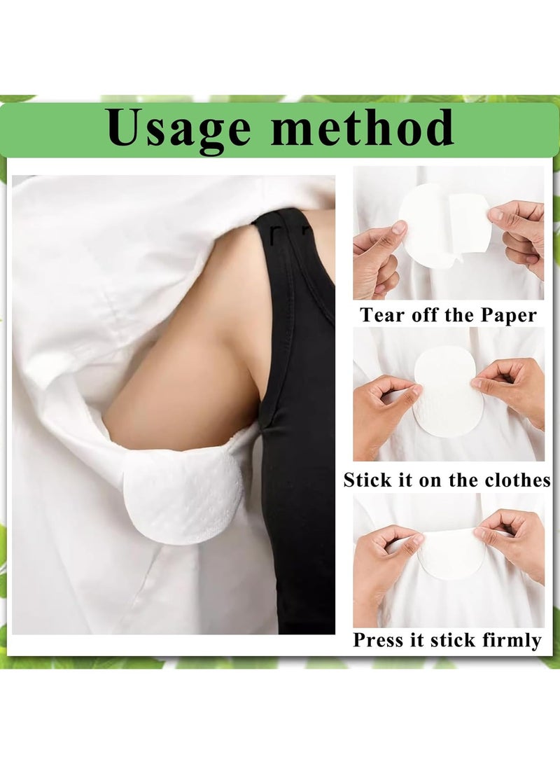 CMGTYYD 100 PCS Armpit Sweat Pads, Disposable Underarm Sweat Pads, Soft Self Adhesive Sweat Pads for Women and Man to Keep Underarm Dry and Clothes Clean, Fights Hyperhidrosis, Non Visible - Image 4