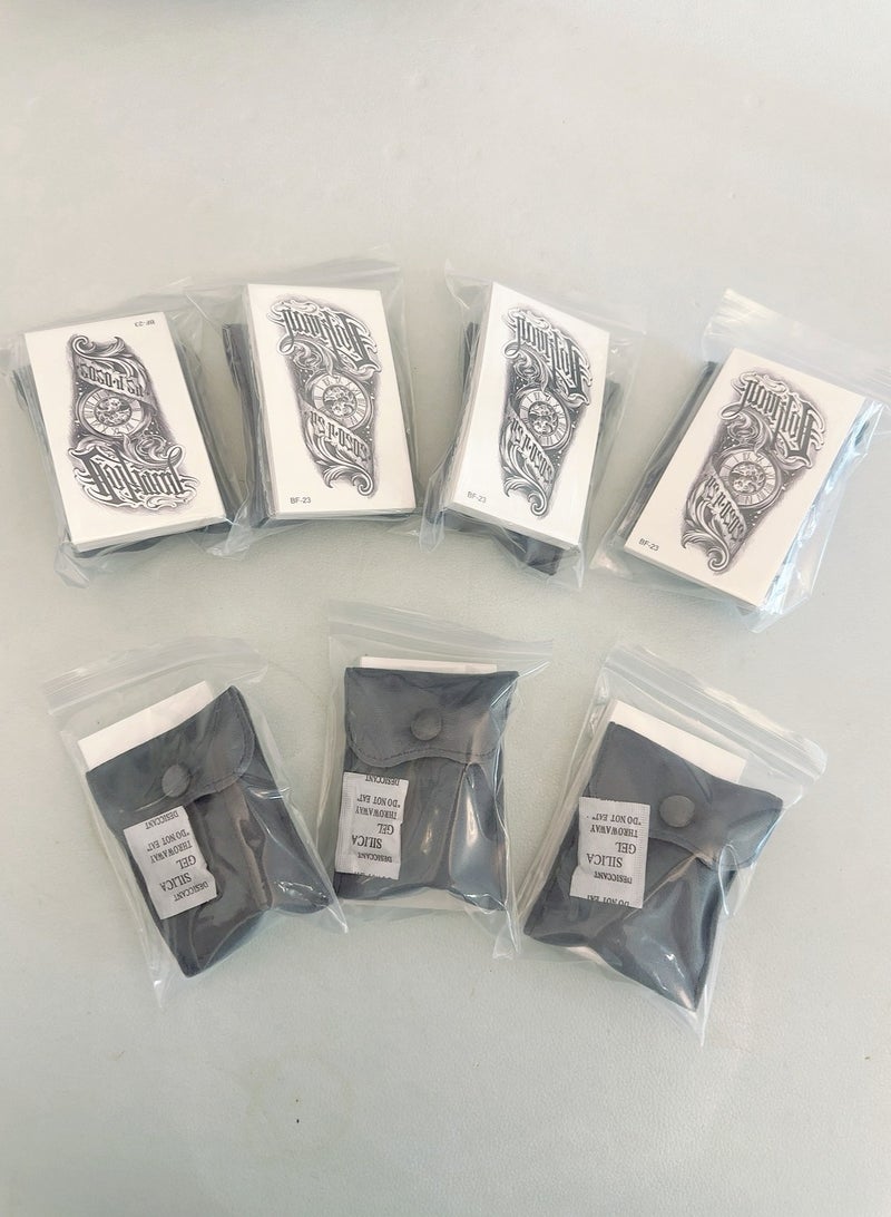 SYNSYB SYNSYB Temporary Tattoos, Large Collection of Waterproof Animal and Floral Designs, Black and Coloured Art Transfers for Men and Women - Image 5