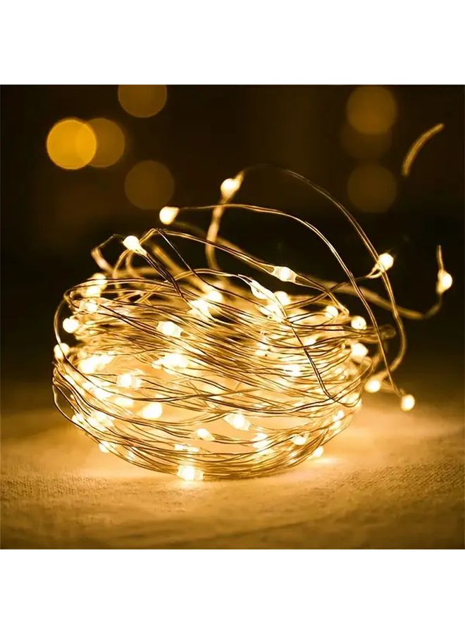 أضواء خرافية زرقاء بـ 20 مصباح LED بطول 2 متر لأضواء الحفلات الداخلية وتزيين المنزل في عيد الميلاد - Image 4