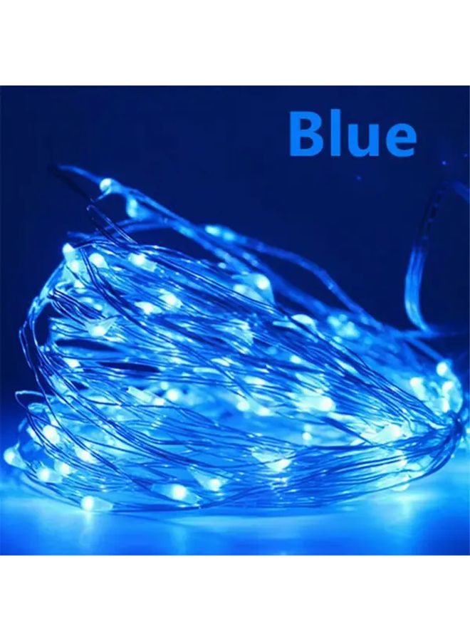 أضواء خرافية زرقاء بـ 20 مصباح LED بطول 2 متر لأضواء الحفلات الداخلية وتزيين المنزل في عيد الميلاد - Image 1