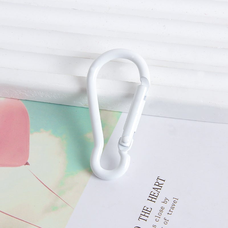Colorful Painted Carabiner Keychain Clips DIY White-gourd buckle 