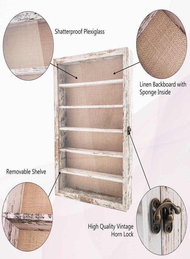 Hodeframe Shadow Box Frame with Removable Shelves, White 12x16 Deep Memory Box Display Case for Keepsake Collectibles, Coins Military Medals Pins Wedding Flowers - Image 3