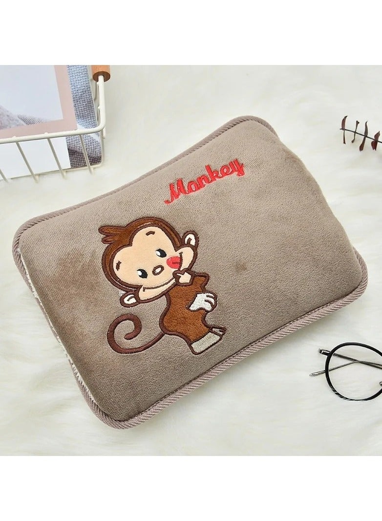 وسادة تدفئة كهربائية محمولة لليدين والقدمين بأشكال كرتونية، وسادة تدفئة كهربائية وقربة ماء للتدفئة وتخفيف الألم لجميع أجزاء الجسم - Image 5