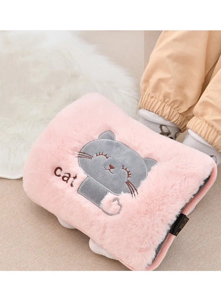 وسادة تدفئة كهربائية محمولة لليدين والقدمين بأشكال كرتونية، وسادة تدفئة كهربائية وقربة ماء للتدفئة وتخفيف الألم لجميع أجزاء الجسم - Image 4