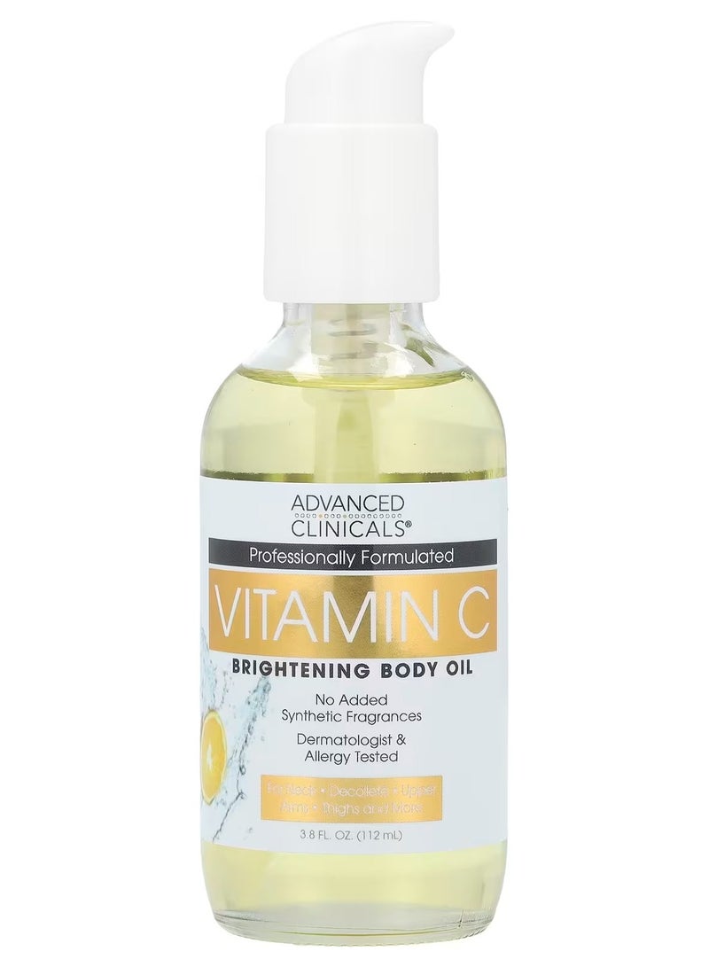 Advanced Clinicals Vitamin C Body Oil Skin Care Moisturizer WVitamin E Turmeric Nourishing Brightening Hydrating Body Oil To Improve Look Of Dark Spots Dry Skin Stretch Marks 38 Fl Oz - Image 2