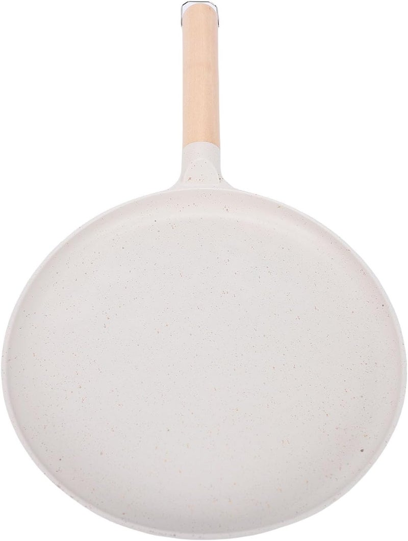 Low maintenance Haofy Pancake Griddle 15 Inch Diameter for Even Heating Double Layer Anti Stick Coating Aluminum Alloy with Heat Proof Wooden Handle for Breakfast, Family Gatherings, RV Cooking (Beige) Individual group scene compatible Diverse operation compatible Shock rubber edge Ready post purchase fulfill Light durable upgraded substance Main road full logistics cover Certified local stock Hanging space save Easy handling optimized design Heat insulation layer Domestic distribution ready All choice modern design Ready-to-ship local stock Safe approved storage space Water rust proof All user friendly build All-scene tailored quality Condition adaptive build Easy daily handling design Room to room portable All-scene compatible build Market mainstream color picks Regional central warehouse stock Multi-category warehouse equip - Image 1