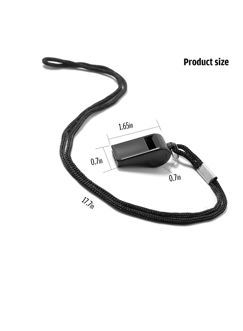 6 PackPlastic Sports Coach Whistles with Lanyard, ABS Sports Whistles Loud Crisp Sound Whistles Bulk Perfect for Coaches, Referees - Image 2