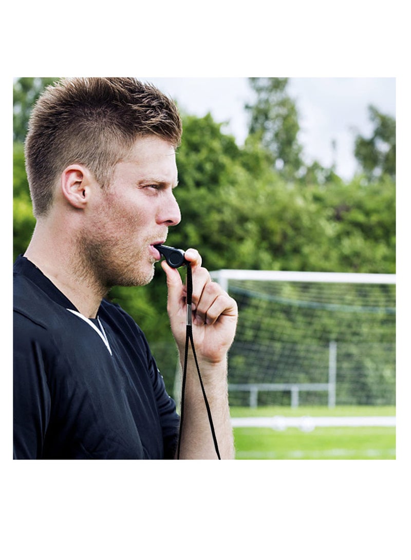 6 PackPlastic Sports Coach Whistles with Lanyard, ABS Sports Whistles Loud Crisp Sound Whistles Bulk Perfect for Coaches, Referees - Image 5