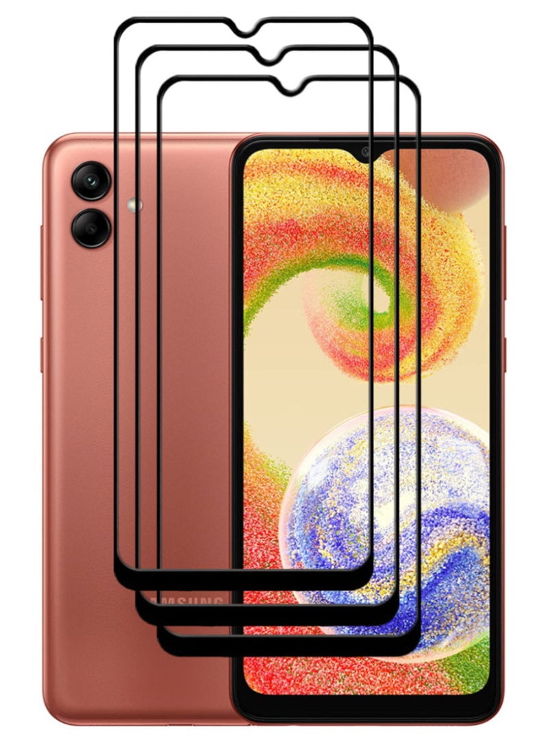 ACLIX 3 Pieces Antistatic ESD Dustproof Premium Quality High Definition Tempered Glass Screen Protector Designed For Samsung Galaxy A04e - Image 1