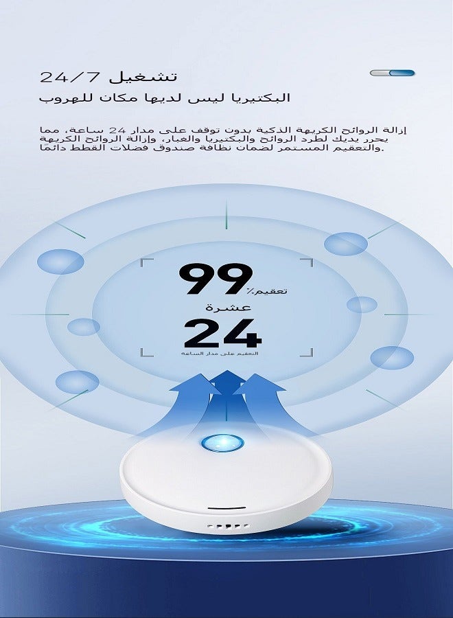 معطر فضلات القطط – يزيل 99% من الروائح الكريهة، خالٍ من الغبار، لتنقية الهواء في صناديق الفضلات، والحيوانات الأليفة، والحمامات، وأماكن النفايات - Image 4