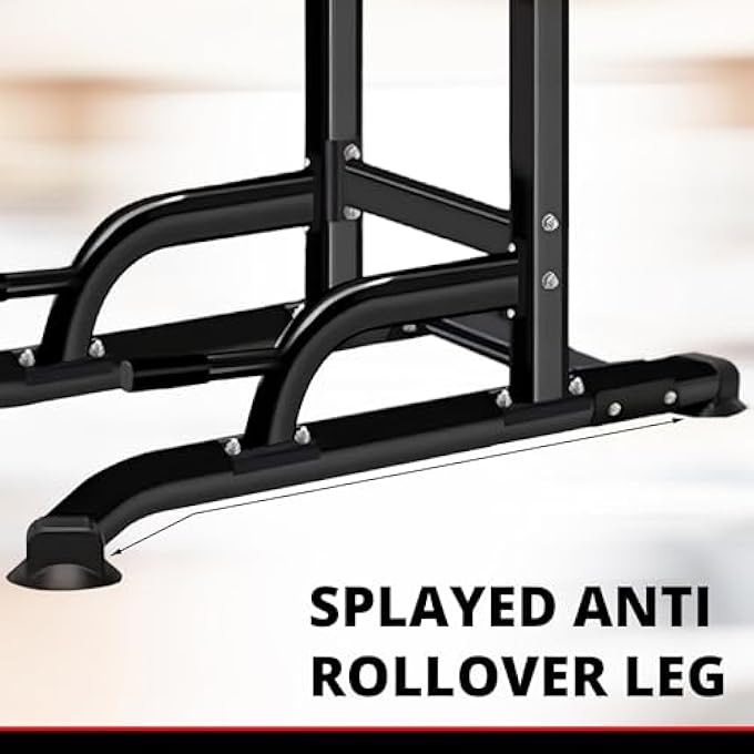 rayihni Multi Gym Pull Up Station Power Tower Pull Up And Dip Station Workout Tower Dip Bars Dip Station Vertical Knee Raise Pull Chin Push Up Workout Fitness - Image 4