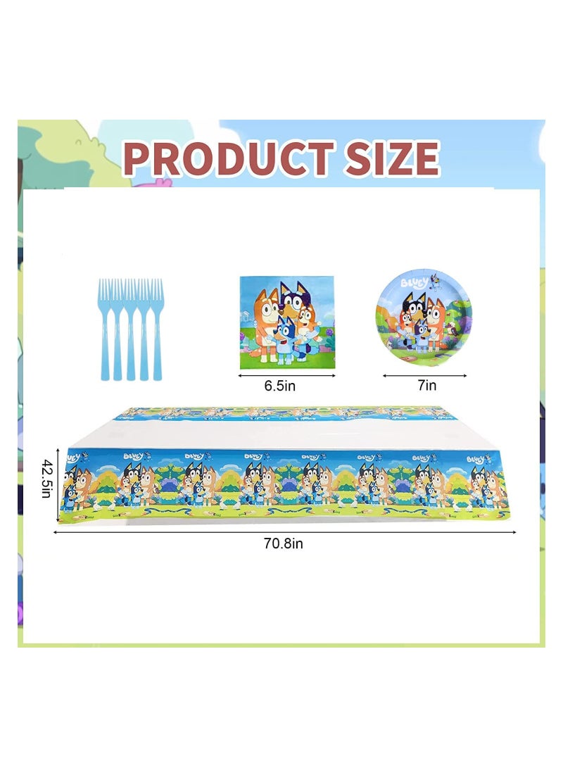 Excefore Theme Party Decoration Birthday Table Cover Plates Forks Paper Napkin Set for Boys and Girls Guests  - Image 5