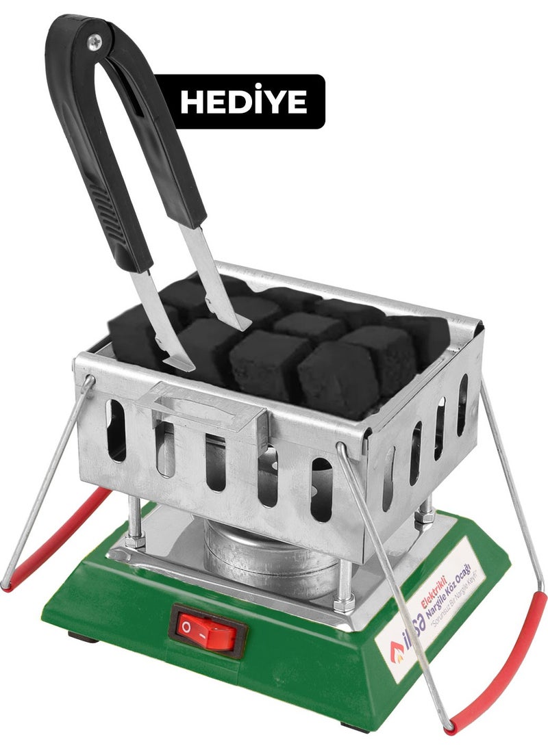 Pikas - Electric Hookah Coal Burning Machine Hookah Coal Stove, Tongs Gift - Image 1