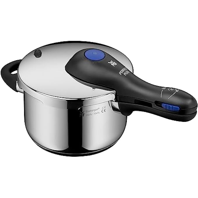 WMF Perfect Plus Pressure Cooker Induction 25 L Pressure Cooker With Flame Protection Large Cooking Signal 2 Cooking Levels Removable Lid Handle - Image 1