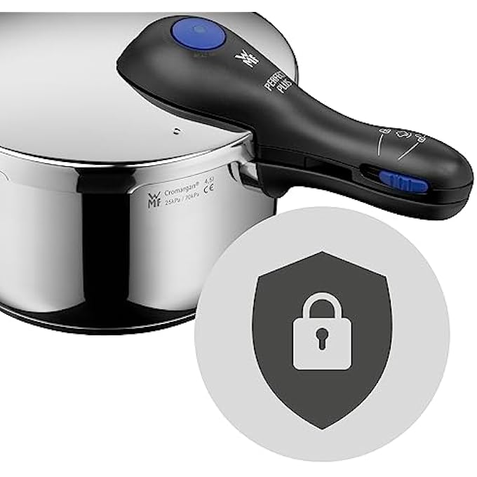 WMF Perfect Plus Pressure Cooker Induction 25 L Pressure Cooker With Flame Protection Large Cooking Signal 2 Cooking Levels Removable Lid Handle - Image 4