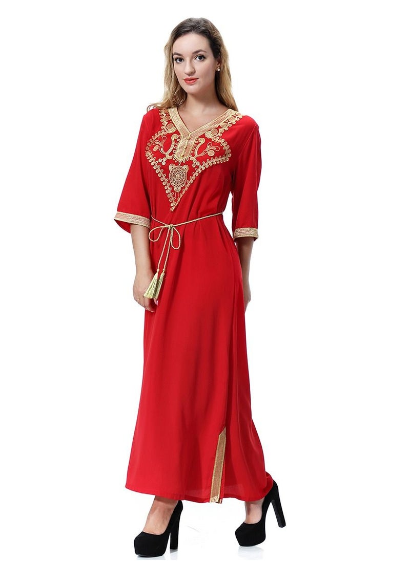 Loquat - Lady wool peach Dress - Image 1