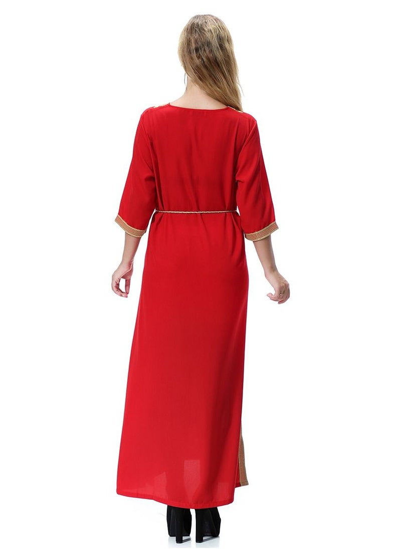 Loquat - Lady wool peach Dress - Image 1
