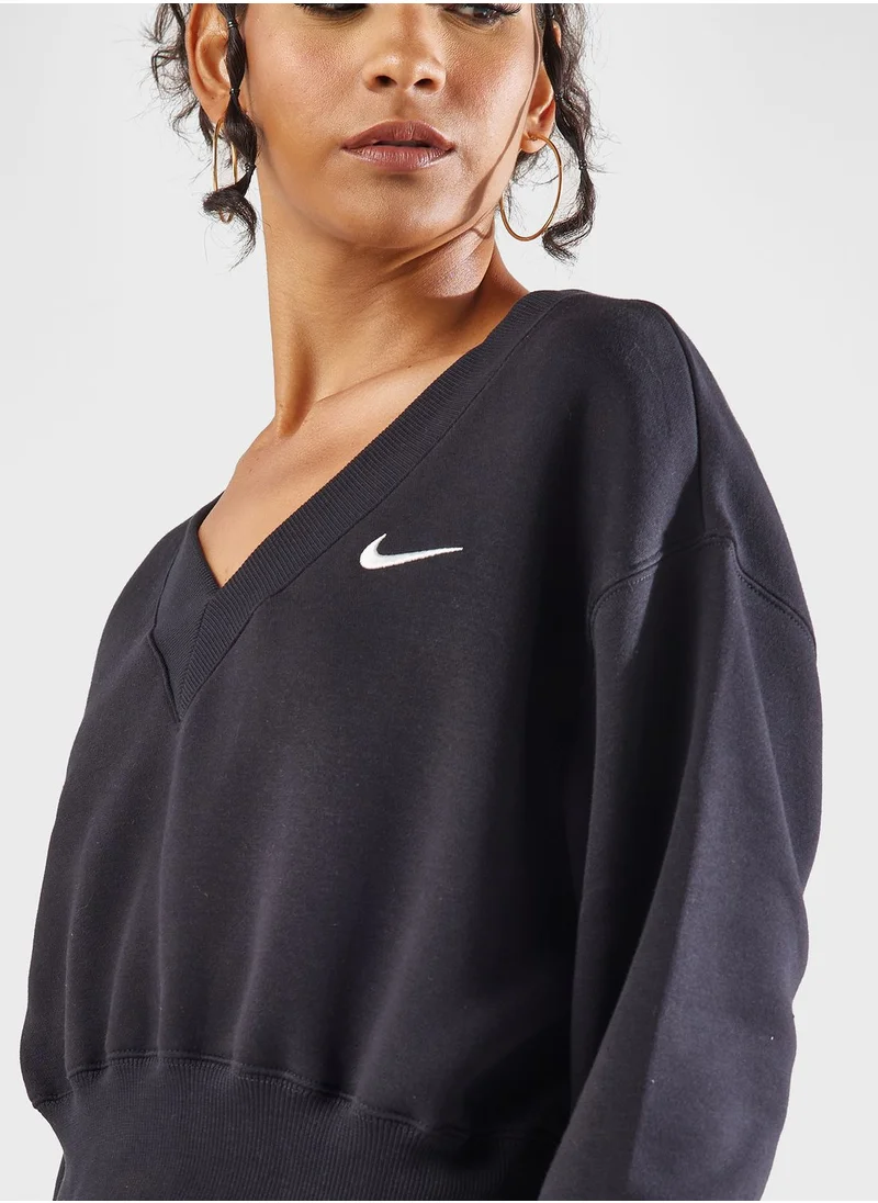 Nike Nsw Phoenix Fleece Cropped Sweatshirt