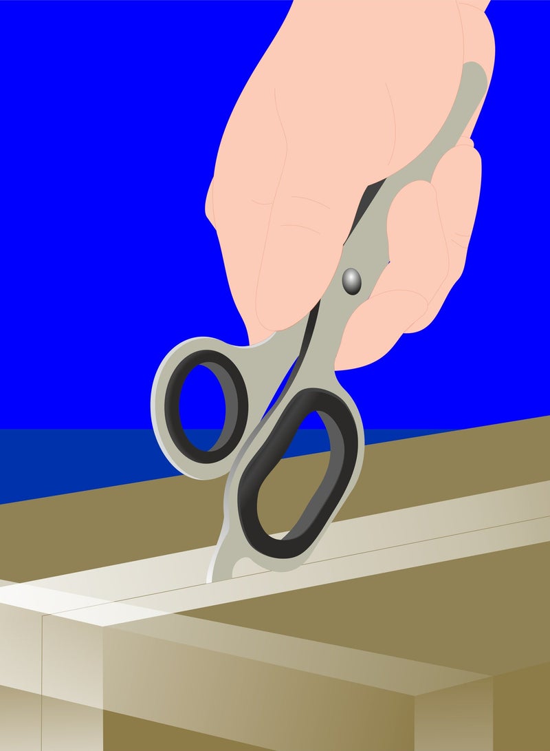 Dolphin SoftGrip Scissors 7-Inch Stainless Steel Blade, Comfortable Grip for Office School & Craft Use - Image 2