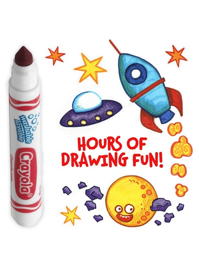 Crayola 12 Count Washable Bulk Markers, Red - Image 4