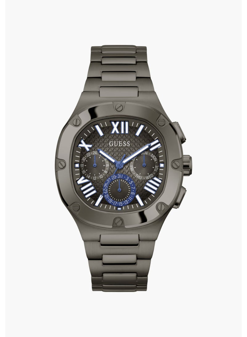 Guess Men's Grey Multi-function Stainless Steel Strap Watch - GW0572G5 - Image 1