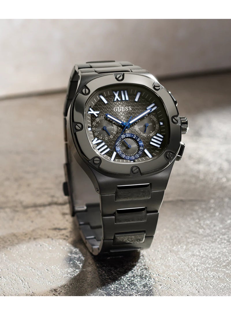 Guess Men's Grey Multi-function Stainless Steel Strap Watch - GW0572G5 - Image 3