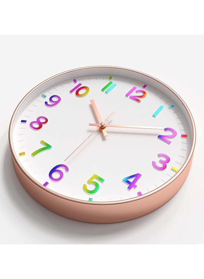 YelaJoy Wall Clocks Battery Operated,12 inch Silent Non Ticking Modern Wall Clock for Nursery Kids Room Living Room Bedroom Kitchen Office Classroom Decor  - Image 2