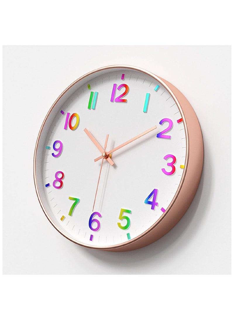 YelaJoy Wall Clocks Battery Operated,12 inch Silent Non Ticking Modern Wall Clock for Nursery Kids Room Living Room Bedroom Kitchen Office Classroom Decor  - Image 3