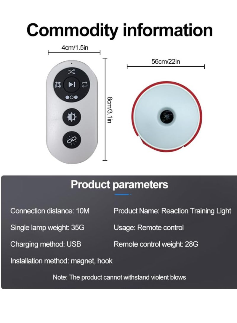 USTIDE Agile Fitness Light, Reaction Training Light, Illuminate Training with Reaction, Enhancing Speed and Agility Tools, for Ball Match, Fitness, Boxing, Athletes, Gym Physic - Image 4