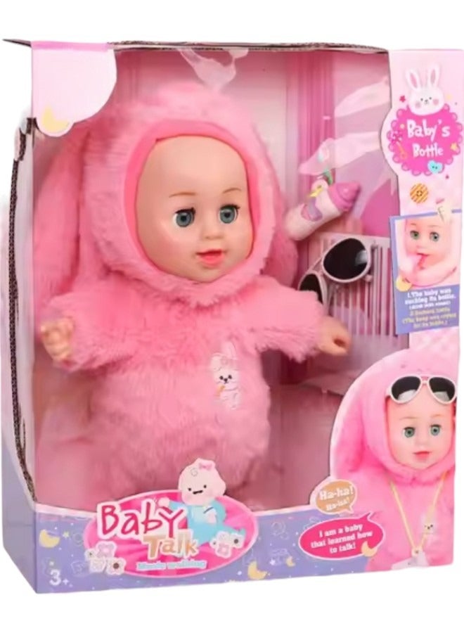 Toy Box Walking Talking & Blinking Realistic Baby Doll In Warm Clothes Doll Playset for girls - Image 1
