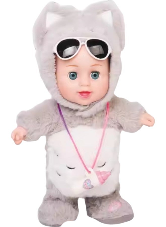 Toy Box Walking Talking & Blinking Realistic Baby Doll In Warm Clothes Doll Playset for girls - Image 2