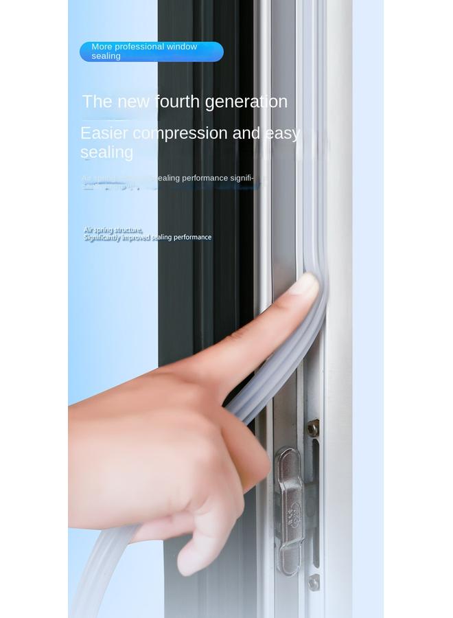 Bluejw Plastic Steel Window Sealing Strip Upgraded Silicone Strip Waterproof Anti-freeze Anti-leakage Wind Anti-collision Dustproof Sound Insulation Thermal Strip - Image 5