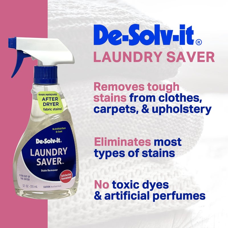 De-Solv-it Orange-Sol Laundry Saver, Instant Stain Remover for Laundry, Hair and Skin-Safe (12-Ounce) - Image 2