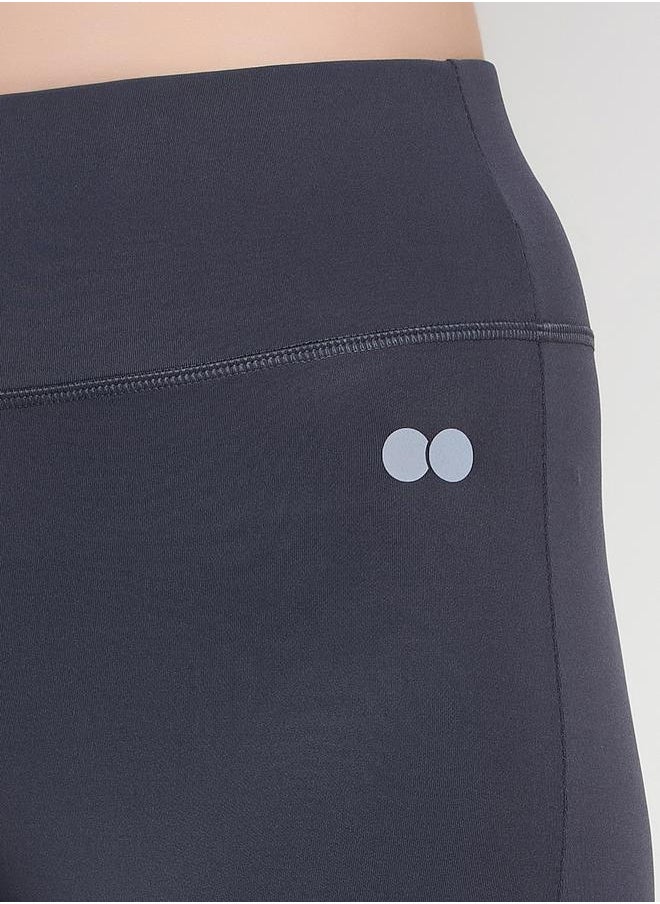 Clovia - High Rise Mesh Insert Elastic Waistband Tights by Styli - Image 1