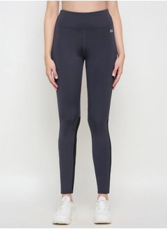 Clovia High Rise Mesh Insert Elastic Waistband Tights by Styli  - Image 2