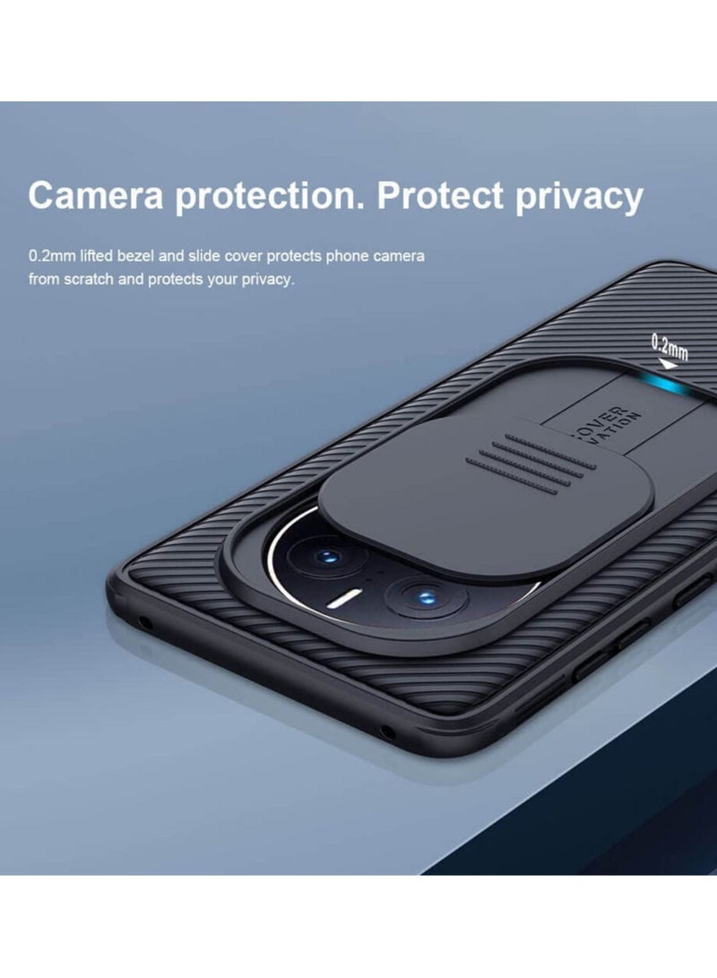Nillkin Huawei Mate 50 Pro Case, CamShield Slim case Protective Cover with Camera Protector Hard PC TPU Ultra Thin Anti-Scratch Phone Case for Huawei Mate 50 Pro (Black) - Image 2