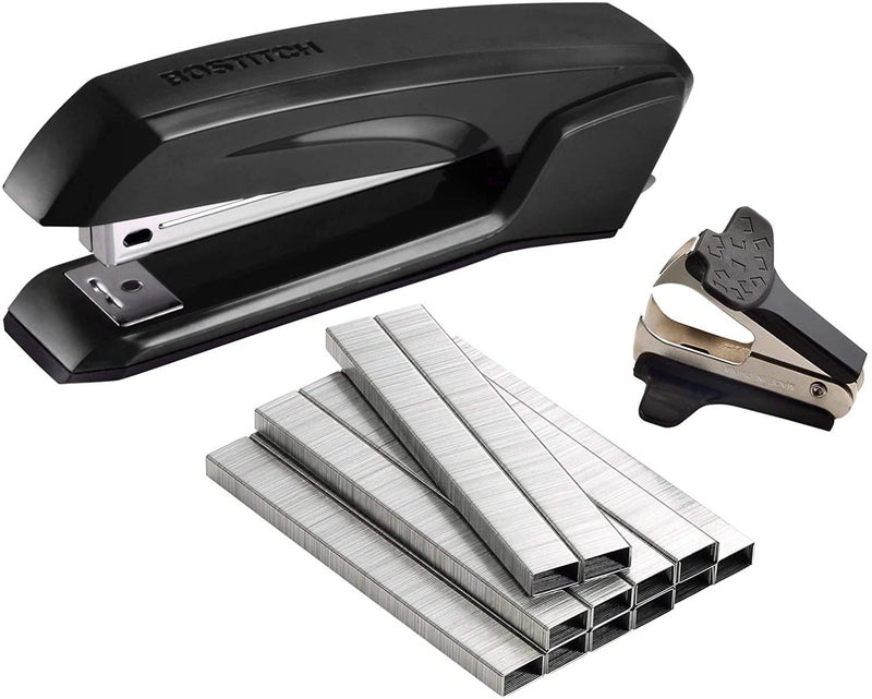 Bostitch Office Ascend 3 in 1 Stapler Value Pack, 20 Sheet Capacity, Includes 5000 Staples, Integrated Remover & and Extra Staple Remover, Staple Storage Compartment, Assorted Colors (Colors May Vary) - Image 1