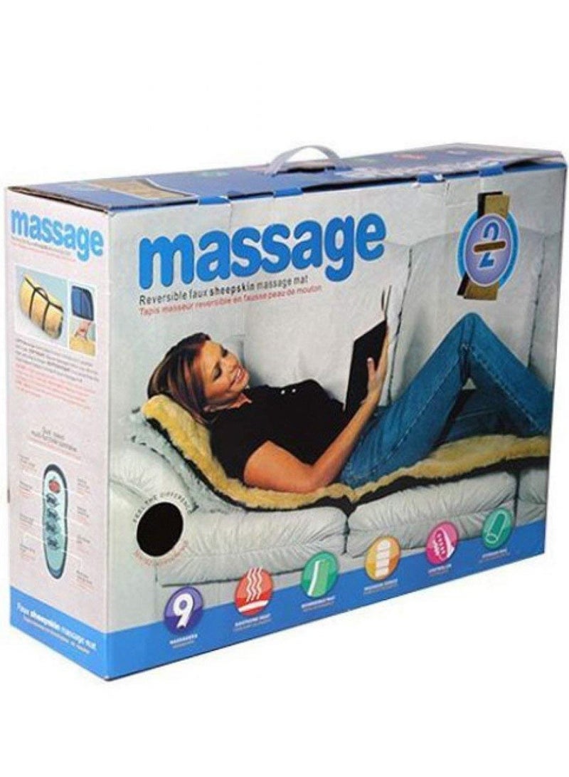 Reversible Faux Sheepskin Massaager With 9 Massagers - Image 1