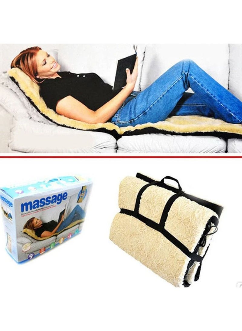 Reversible Faux Sheepskin Massaager With 9 Massagers - Image 2
