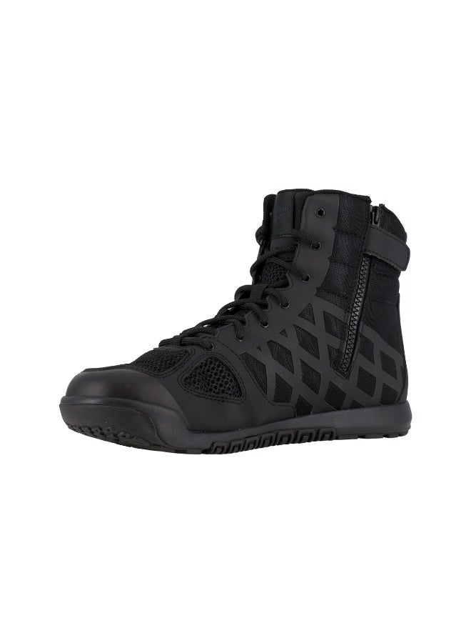 Reebok Work Nano Tactical 6" Men's Black Tactical Boot with Side Zipper, Nano 2.0 Minimal Drop Sole, Breathable Mesh, Lightweight Comfort - Image 4